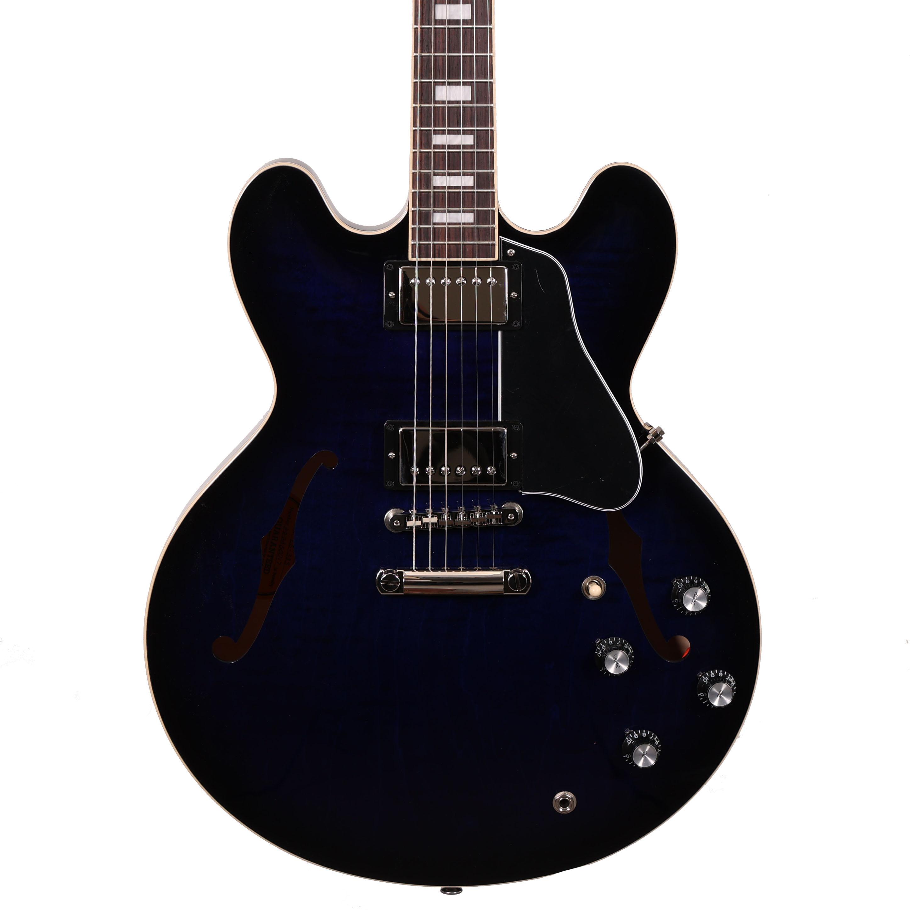 Gibson ES-335 Figured in Deep Ocean Burst - Andertons Music Co.